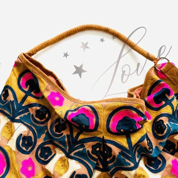 FREE PEOPLE Hypnotized Slouchy Tote In Jewel Tone NWT